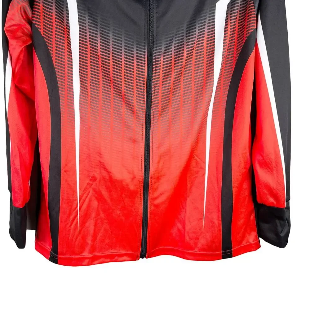 Abu Garcia Mens Jacket Fishing Fish Full Zip Hood M New